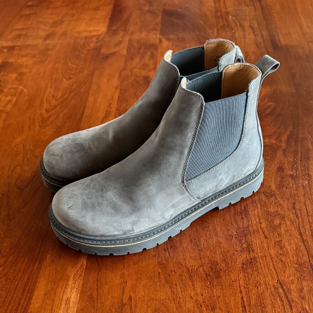 Birkenstock Stalon Nubuck Leather Boot in Graphite